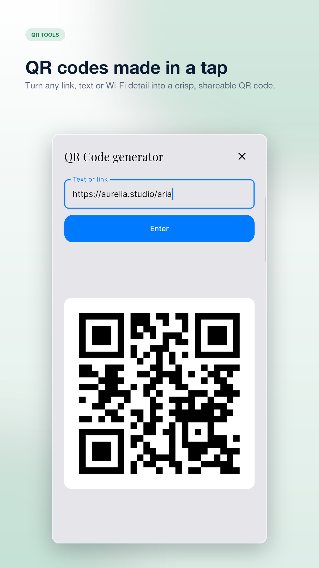 QR code and barcode tools